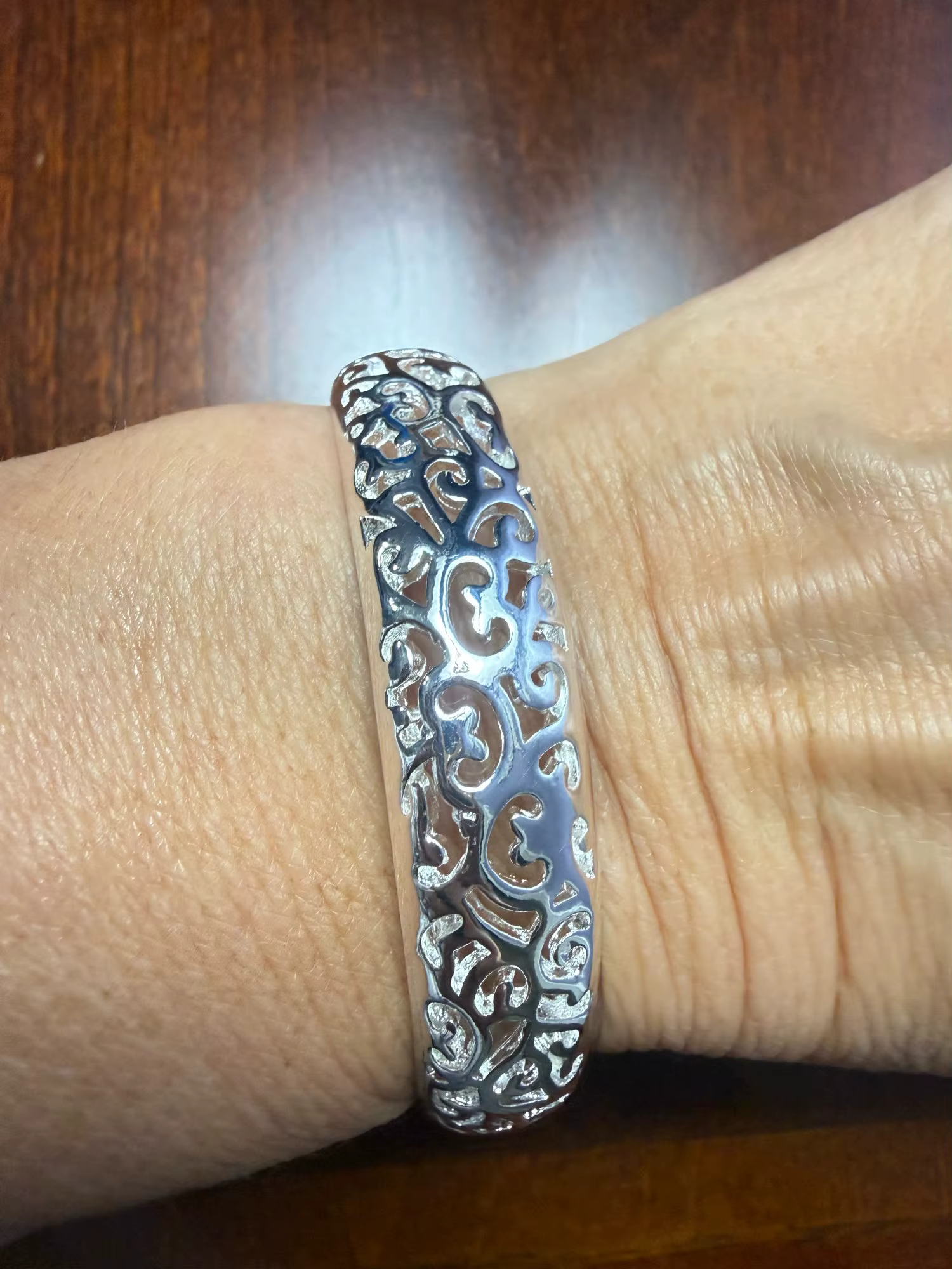 Silver Filigree Bangle