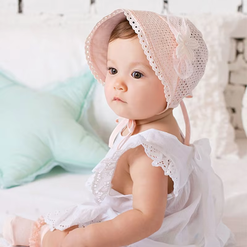Openwork Lace Sun Bonnet