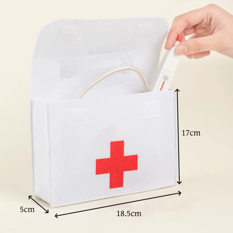 Wooden Doctor Kit with Bag