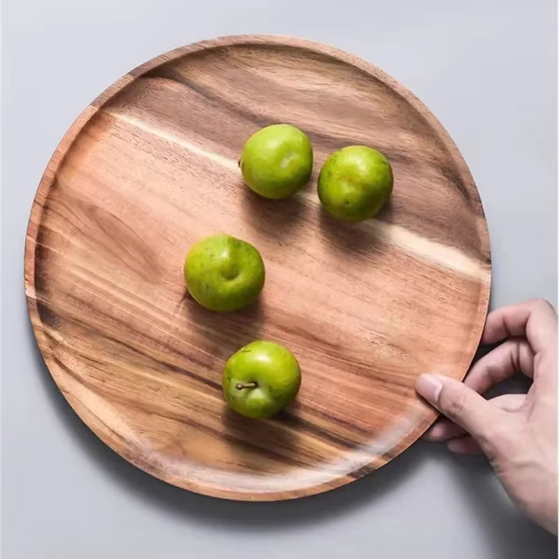 Round Wood Serving Platter