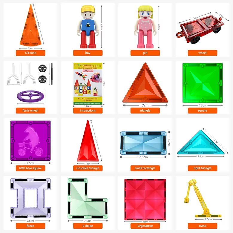 VINEDI Magnetic Building Blocks Construction Set Game Magnet