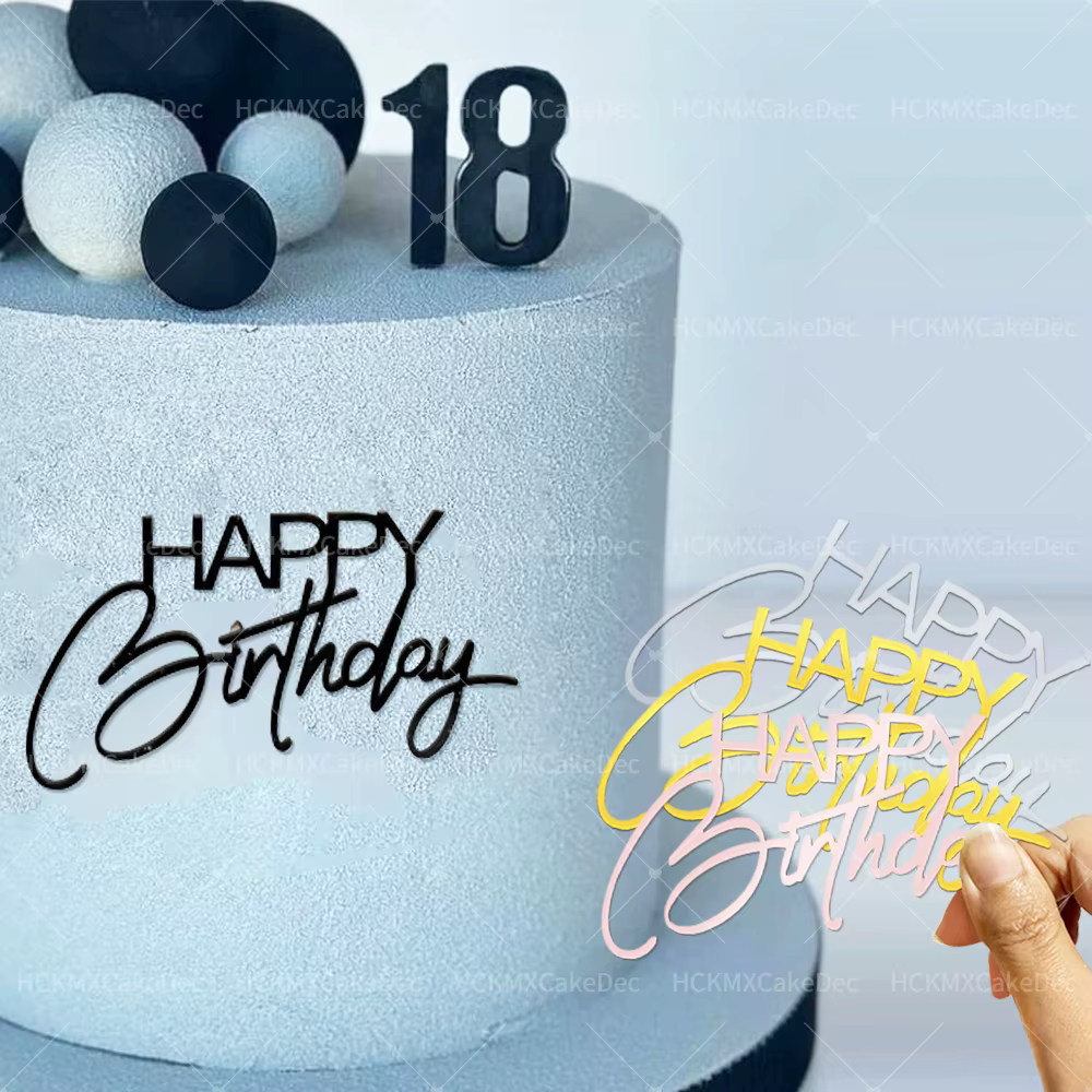 Three-Colour Birthday Cake Topper Set – Lilvelle birthday finds