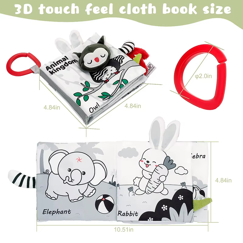 Black & White Sensory Cloth Book