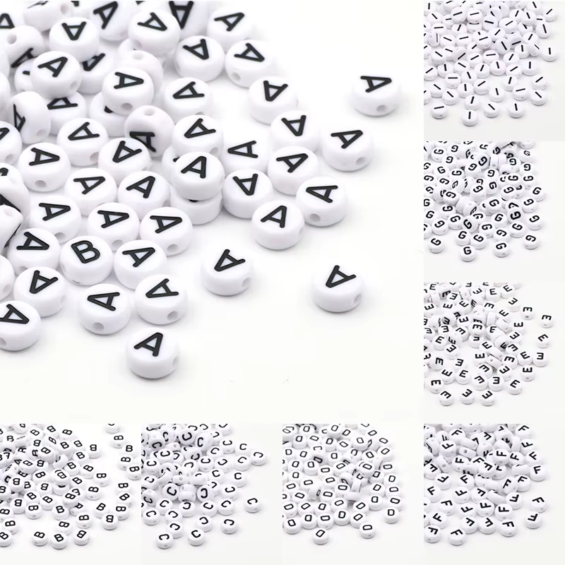 Alphabet letter beads – Lilvelle Chanukah party finds