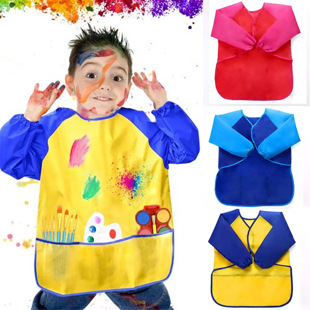 Kids Waterproof Art Apron – Lilvelle Chanukah party finds