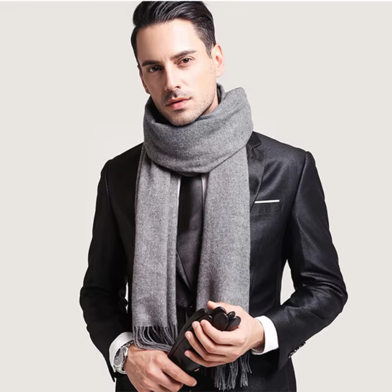 Soft wool-feel winter scarf – Lilvelle Chanukah gift guide