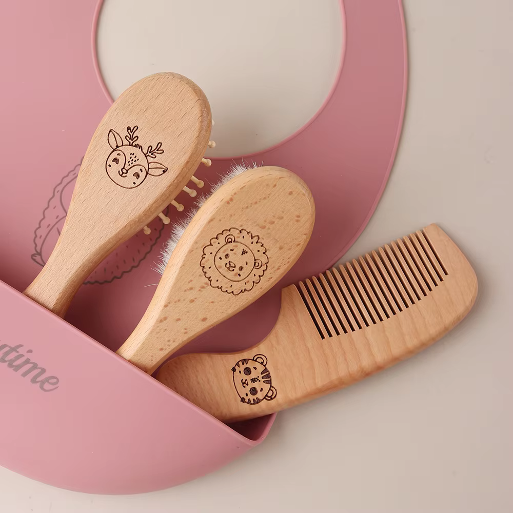 Engraved Brush & Comb Gift Box