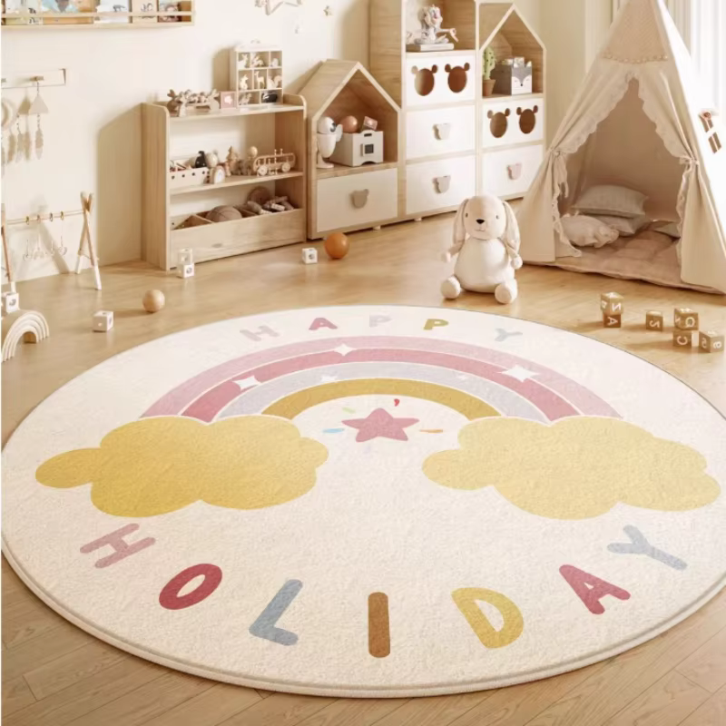 Animal Friends Round Nursery Rug