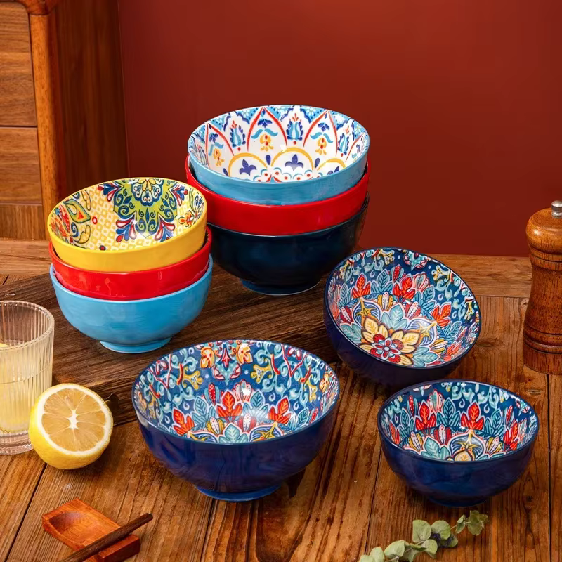 Retro Ceramic Topping Bowl