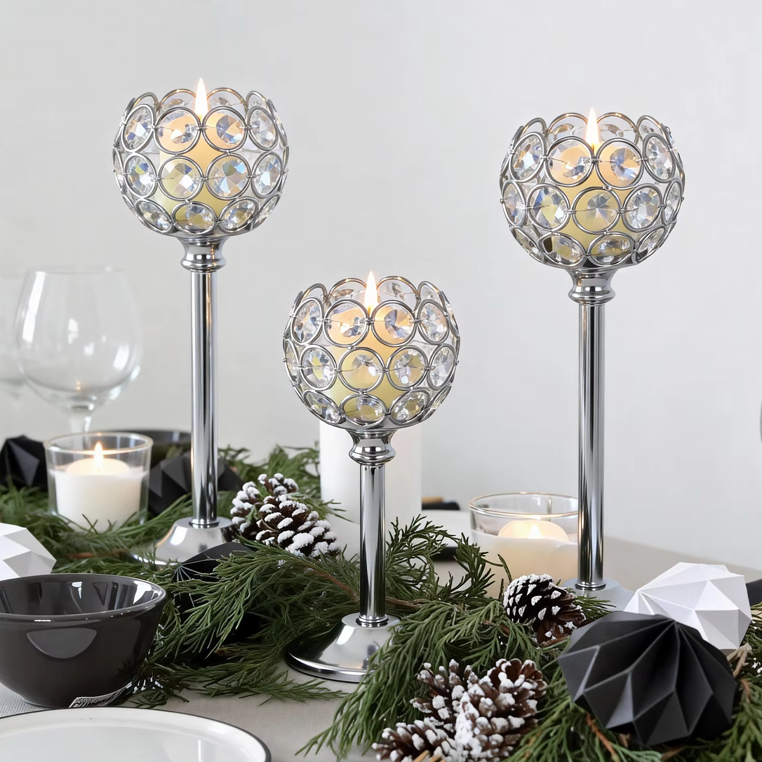 Glass Tealight Candle Holder