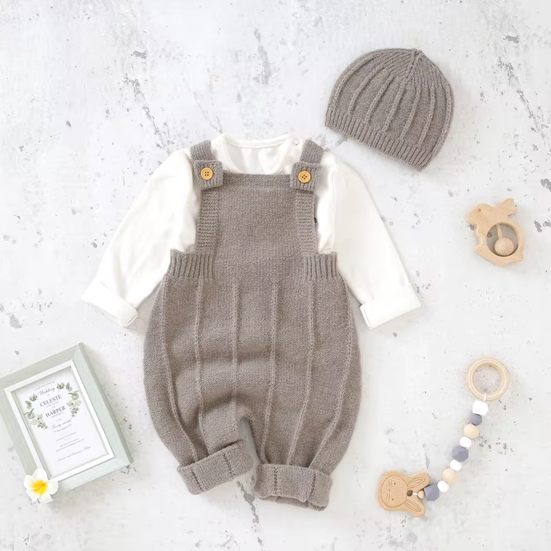Knitted Romper & Bonnet Set – Lilvelle Baby Corner find