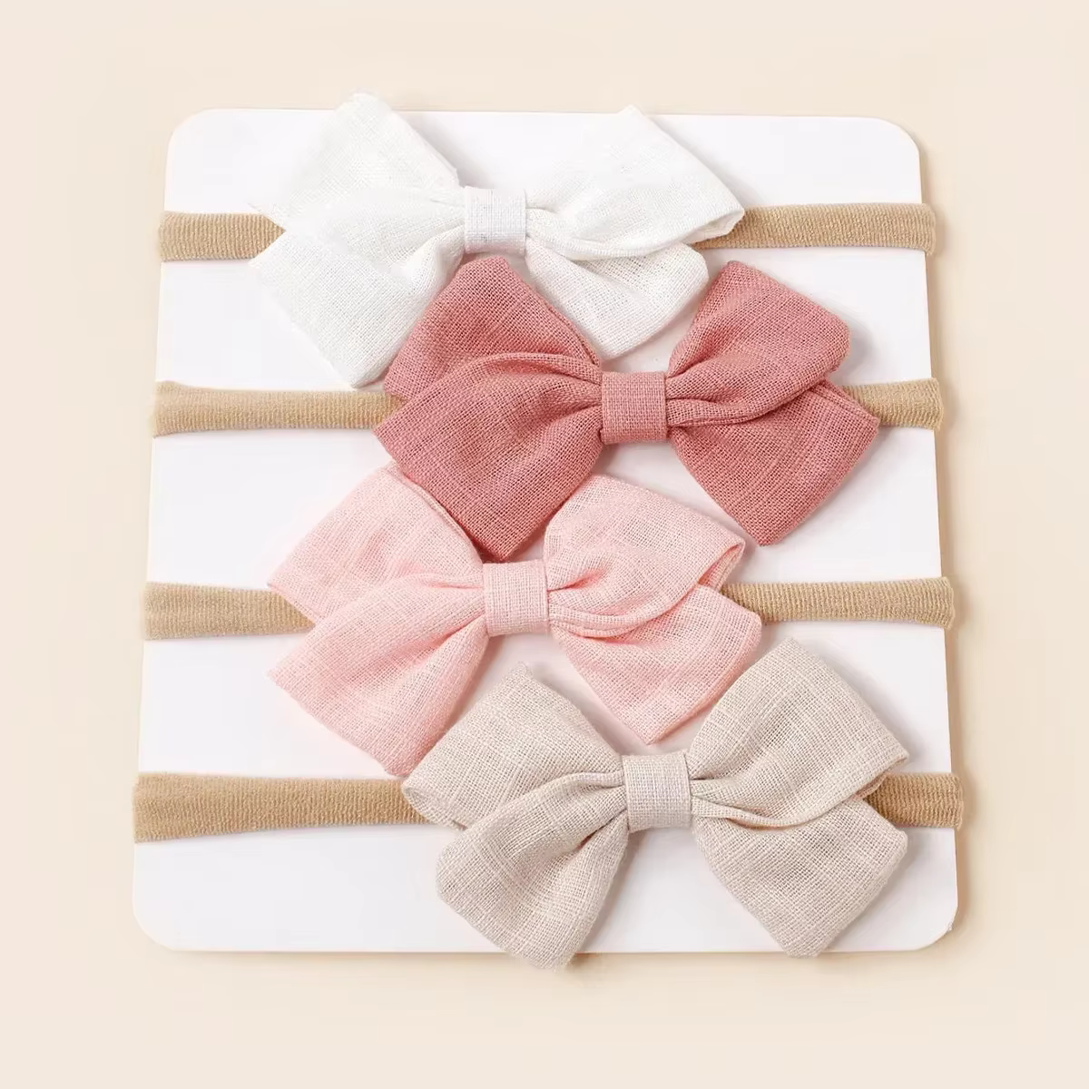 Soft Bow Headband Set