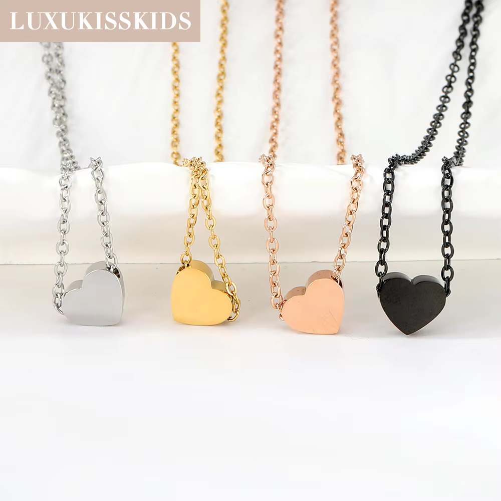LUXUKISSKIDS Little Heart Necklace – Lilvelle jewellery edit