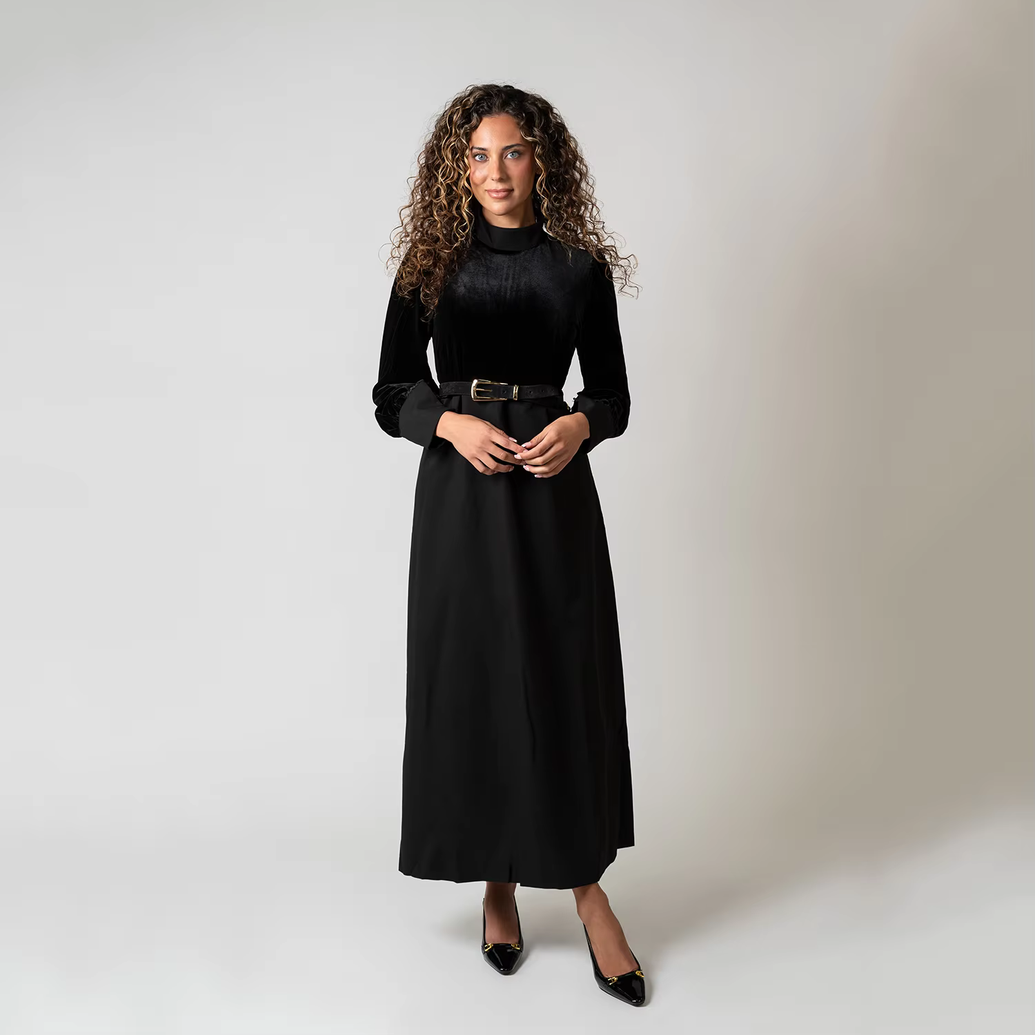 Velvet Patchwork Dress