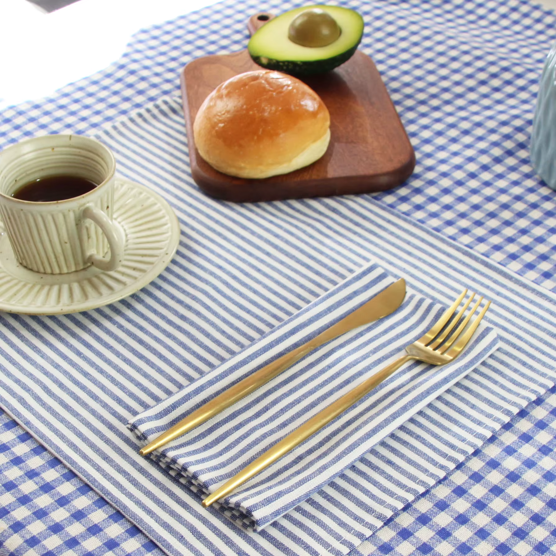Striped Linen Table Runner