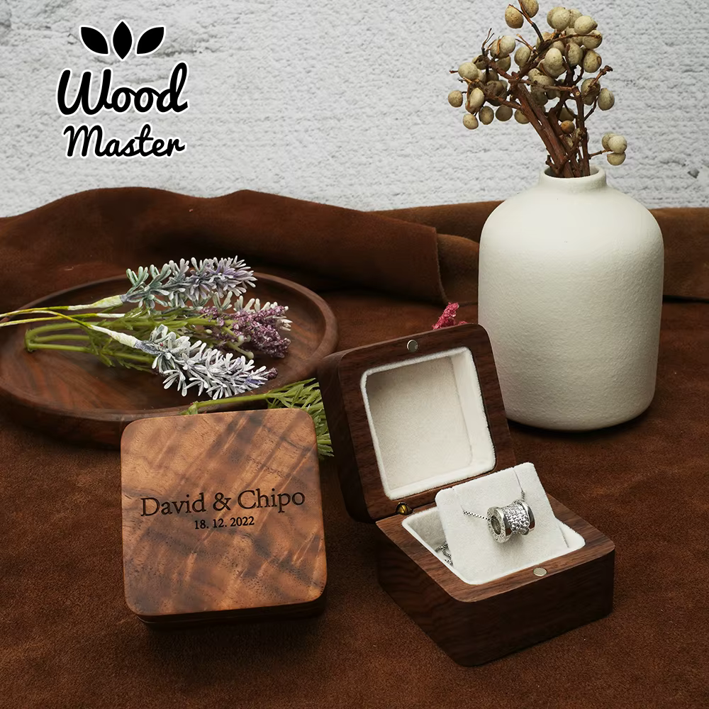 Solid Wood Necklace Gift Box – Lilvelle jewellery edit