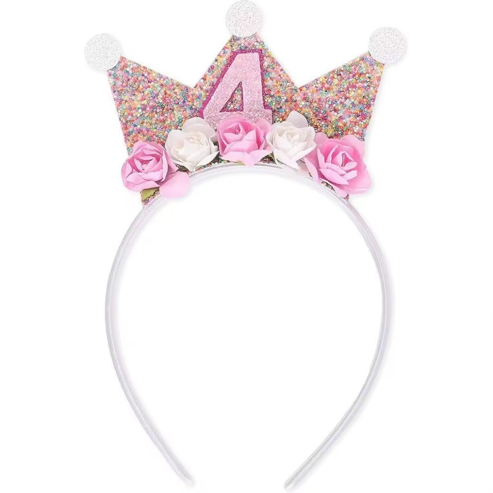 Sparkle Flower Crown Headband