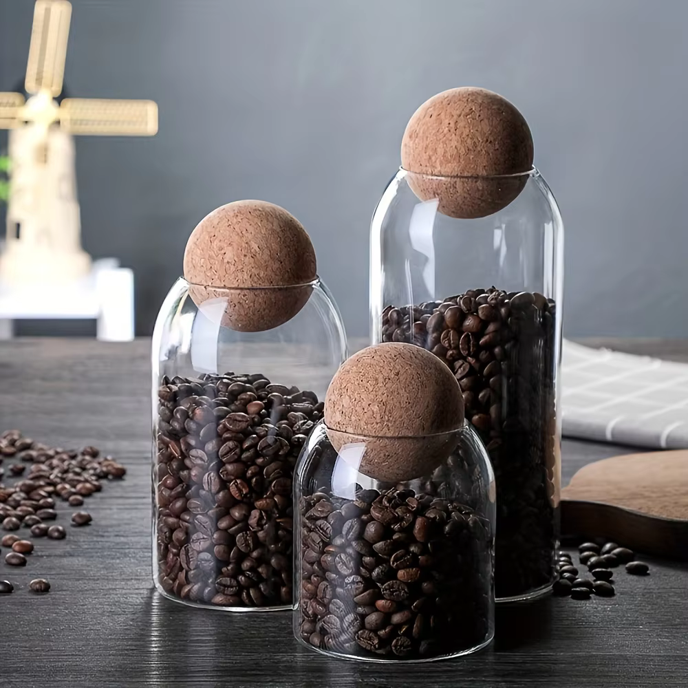 Cork-Lid Glass Canisters – Lilvelle Chanukah party finds