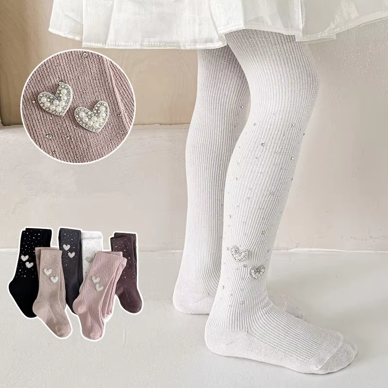 Combed Cotton Bow Tights