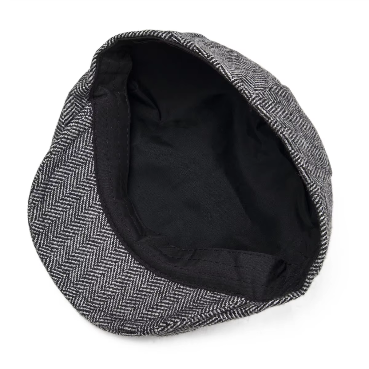 Herringbone Tweed Flat Cap