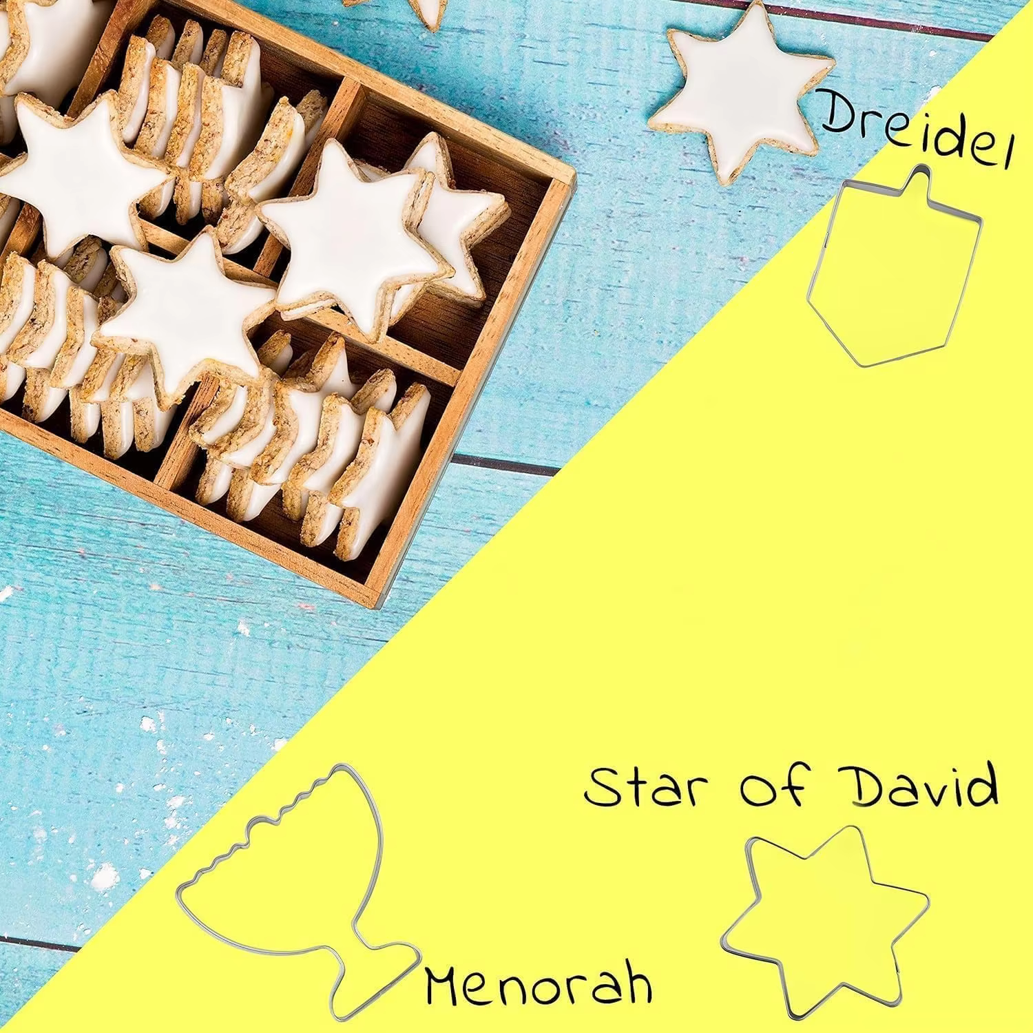 Chanukah Cookie Cutter Set – 3 Pack