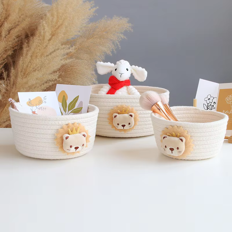 Woven Animal Storage Baskets