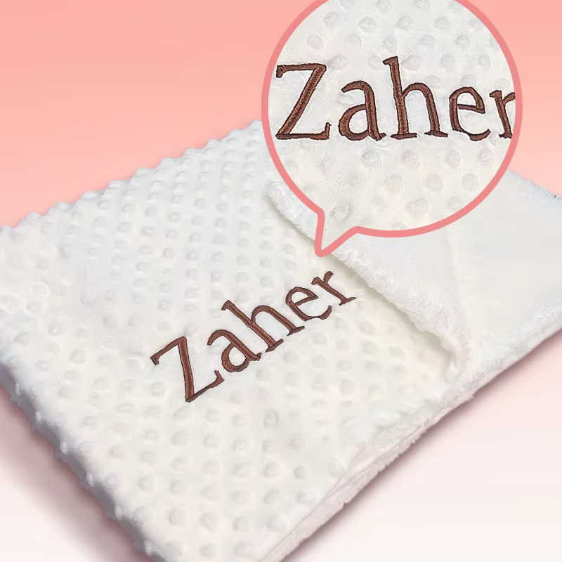 Personalised Minky Name Blanket