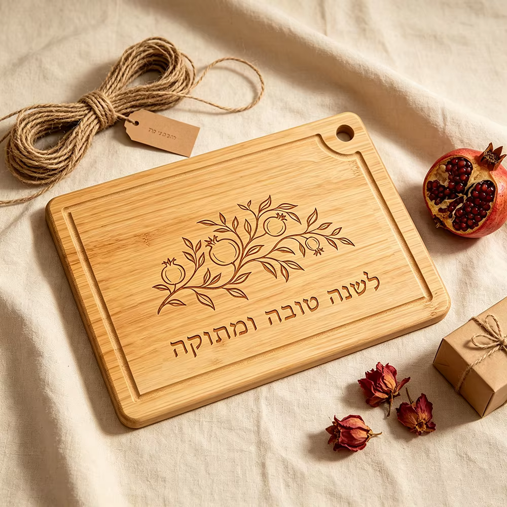 Engraved Bamboo Pomegranate Challah Board – Lilvelle Judaica find