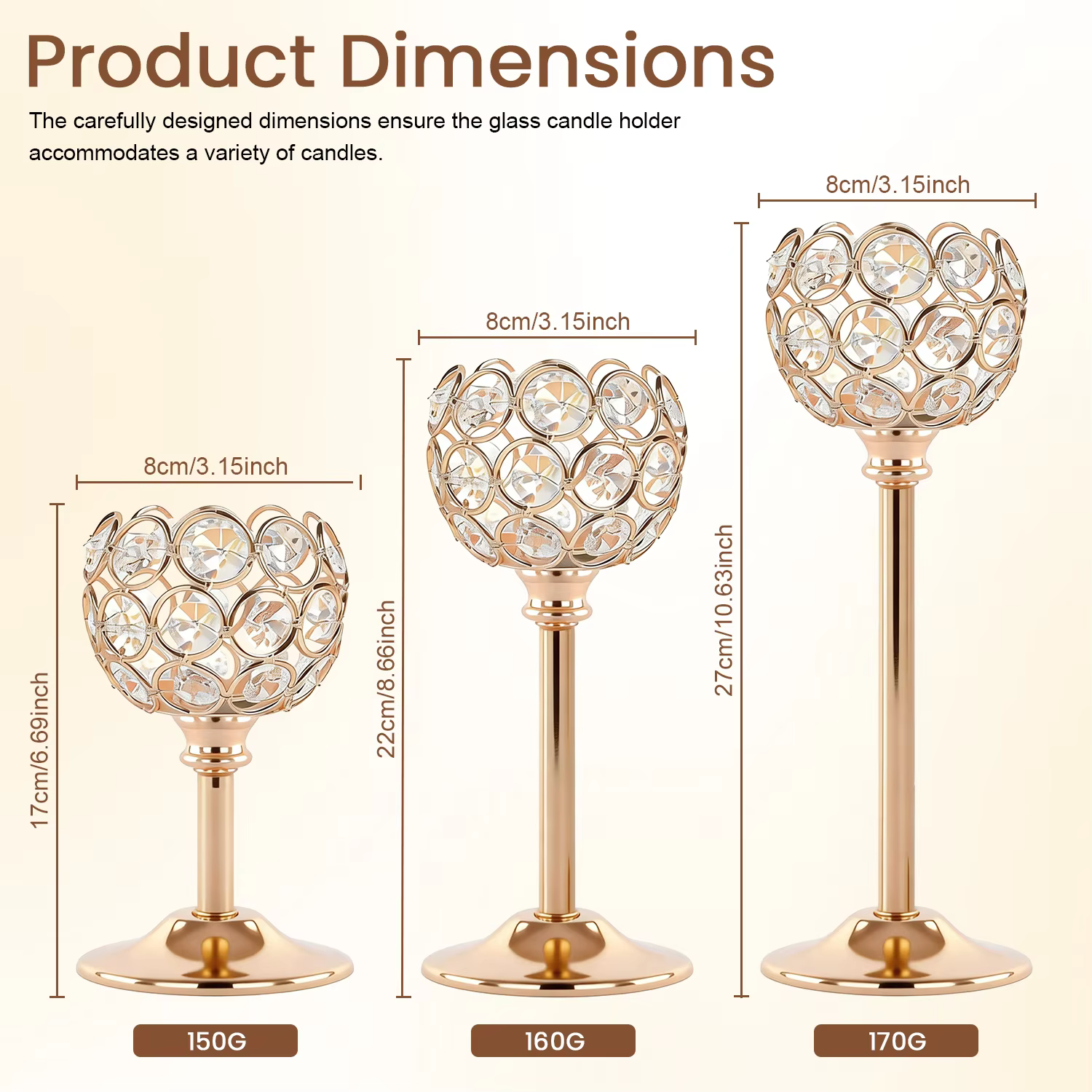 Glass Tealight Candle Holder