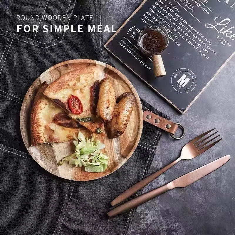 Round Wood Serving Platter
