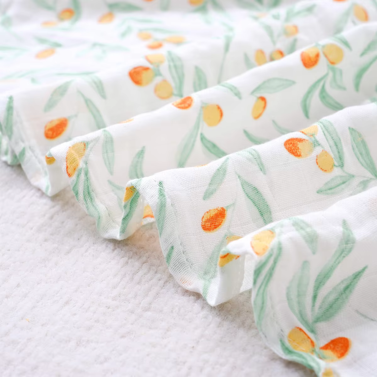 Eucalyptus Leaf Organic Bamboo Swaddle