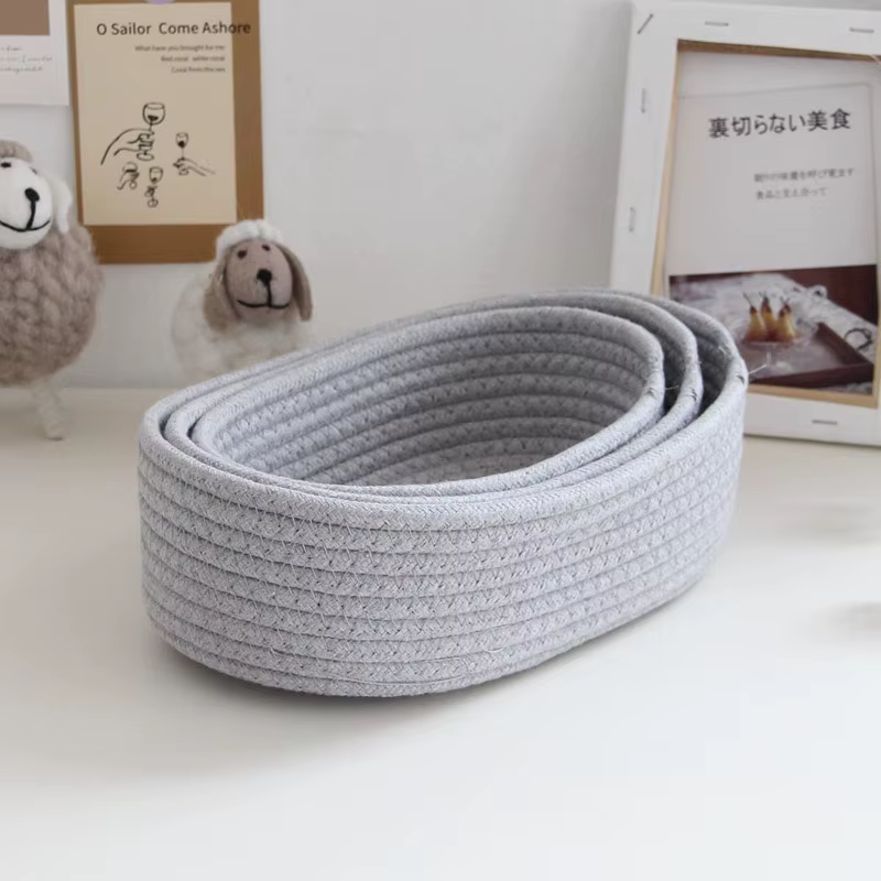 Nordic Cotton Rope Woven Storage Basket