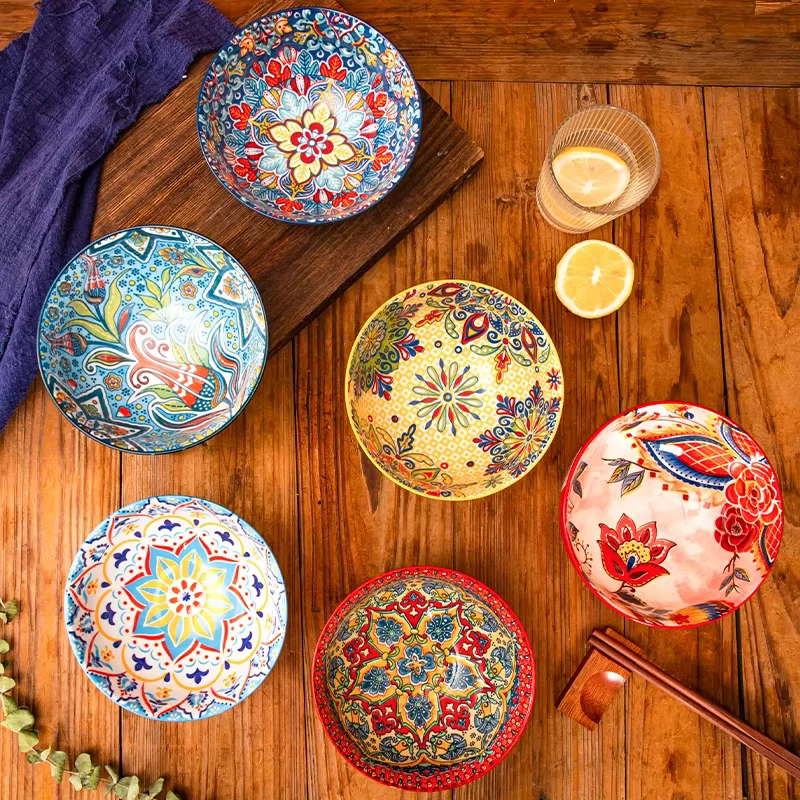 Retro Ceramic Topping Bowl