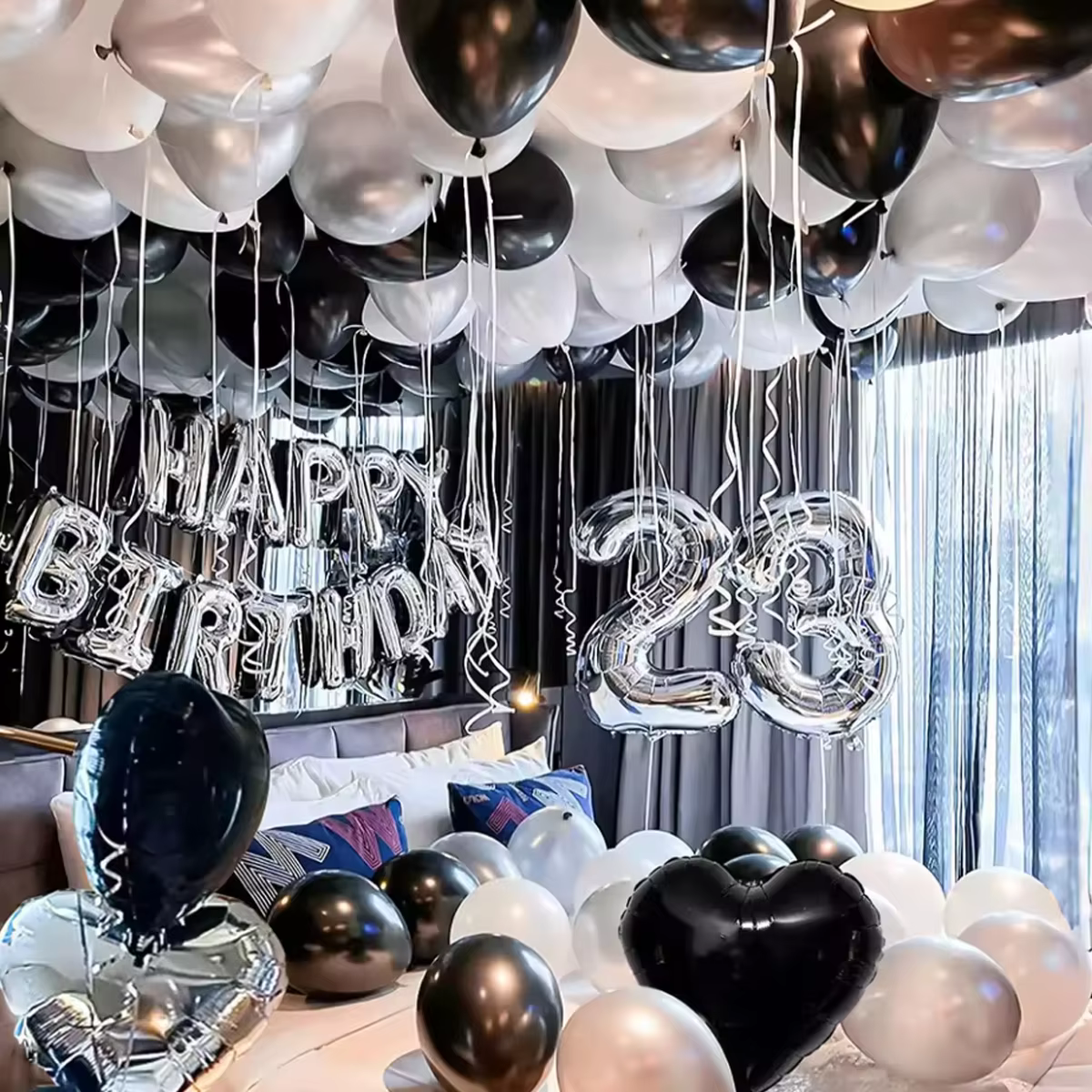 Black And White Birthday Balloons – Lilvelle birthday finds