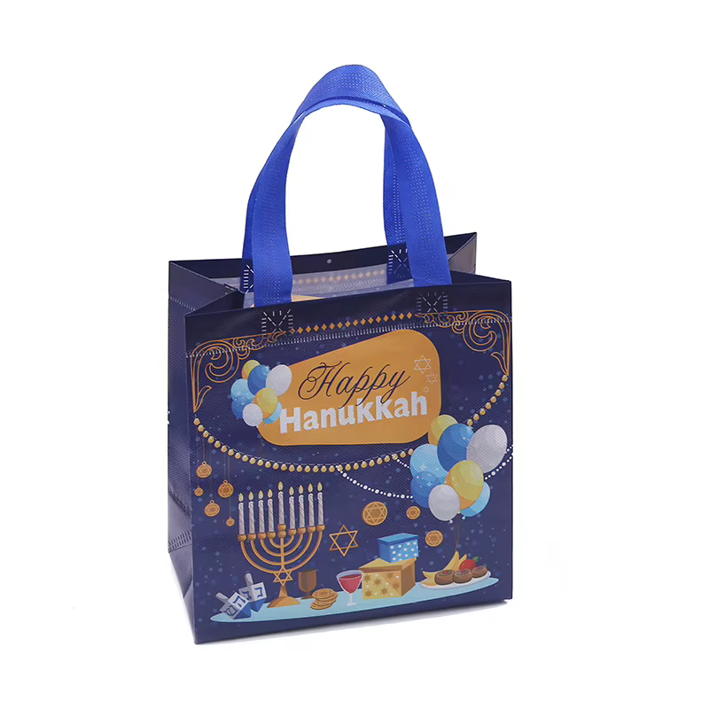 Chanukah Tote Gift Bags (6 Pack) – Mixed prints