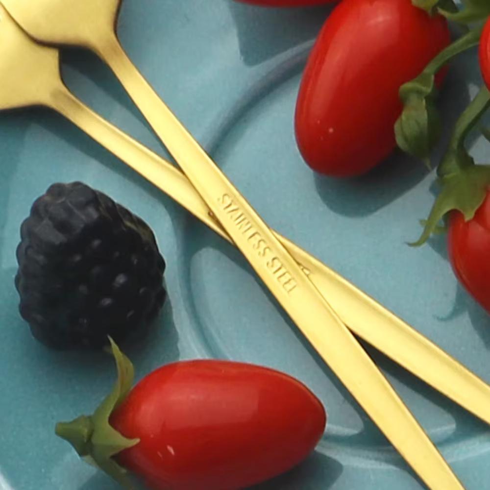 Matte Silver Dessert Forks