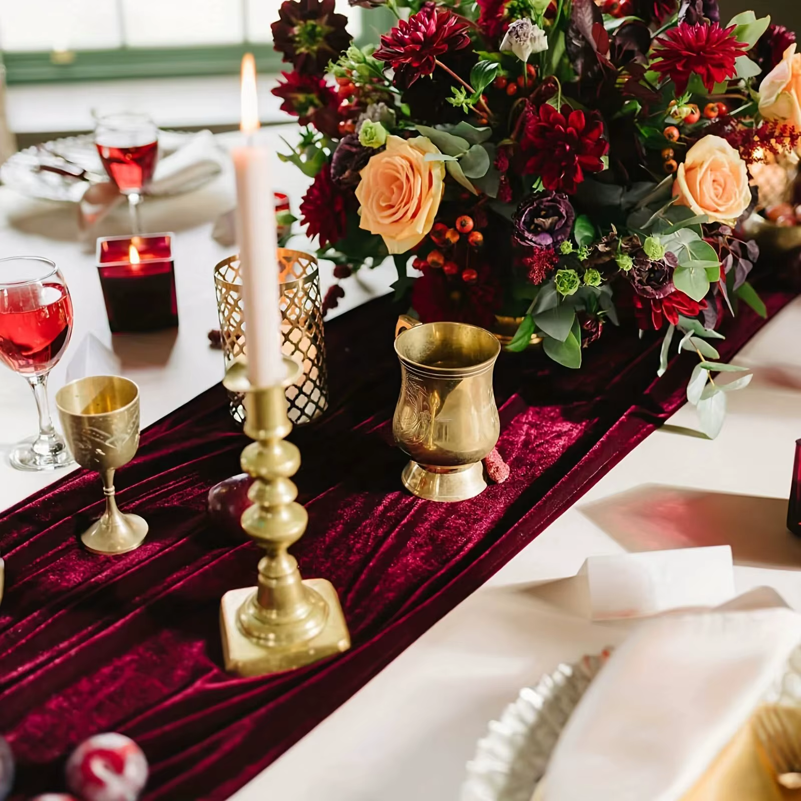Luxe Velvet Table Runner
