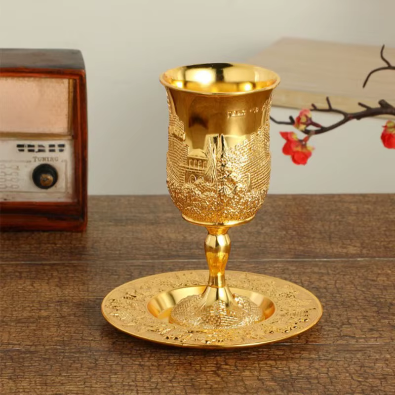 Kiddush Cup with Saucer