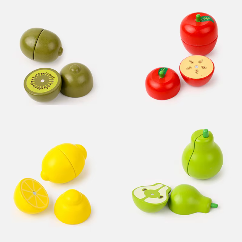 Wooden Cutting Food Set