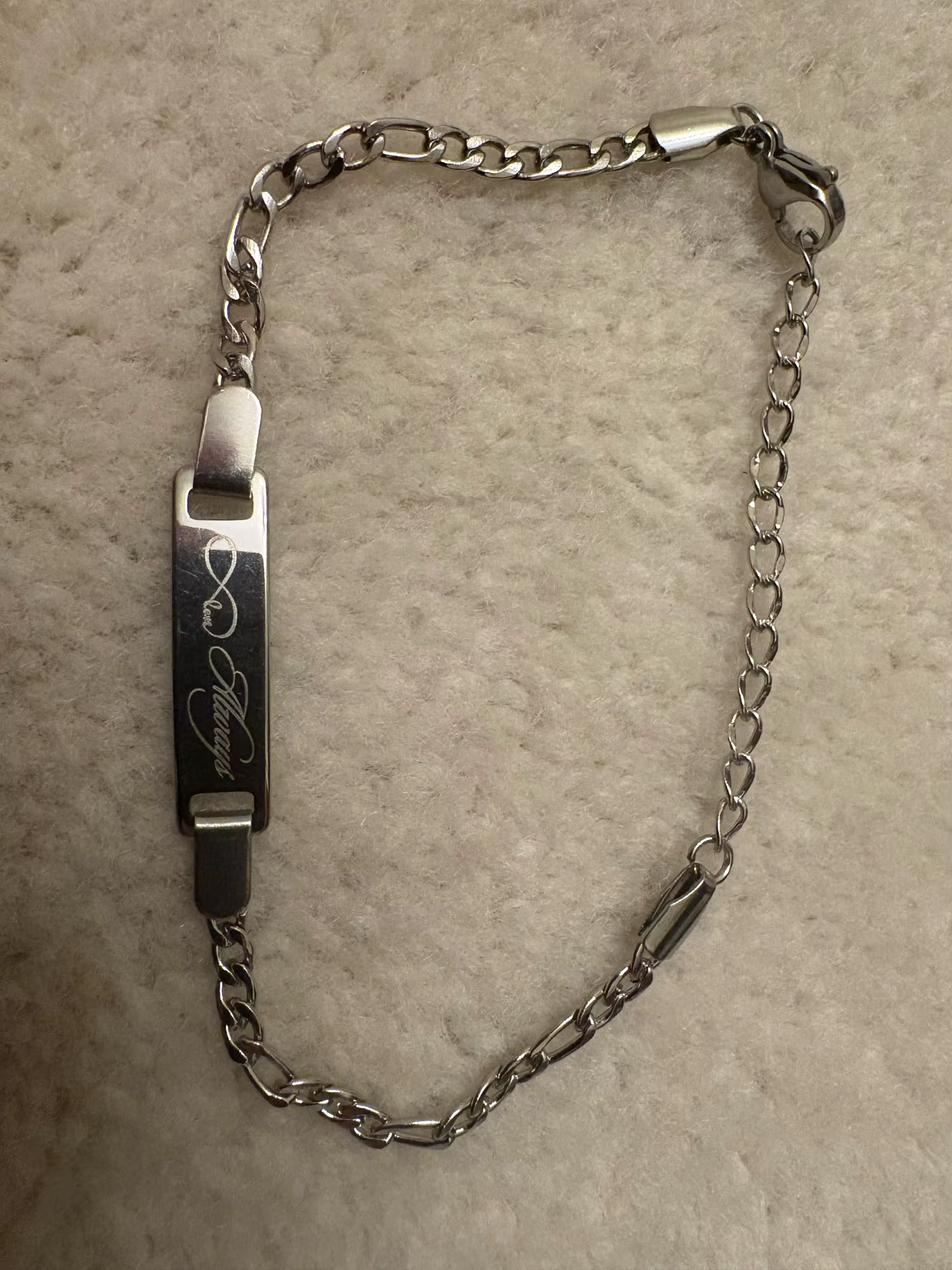 Baby Heart Name Bracelet