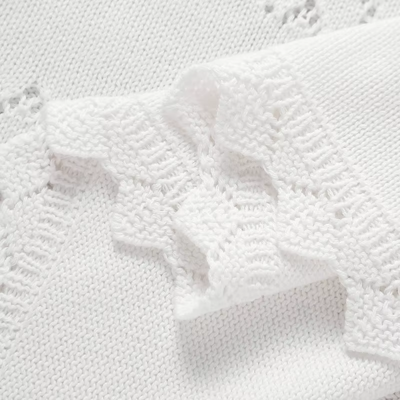 Baby Blanket Cotton 100 80cm Soft Knitted Newborn