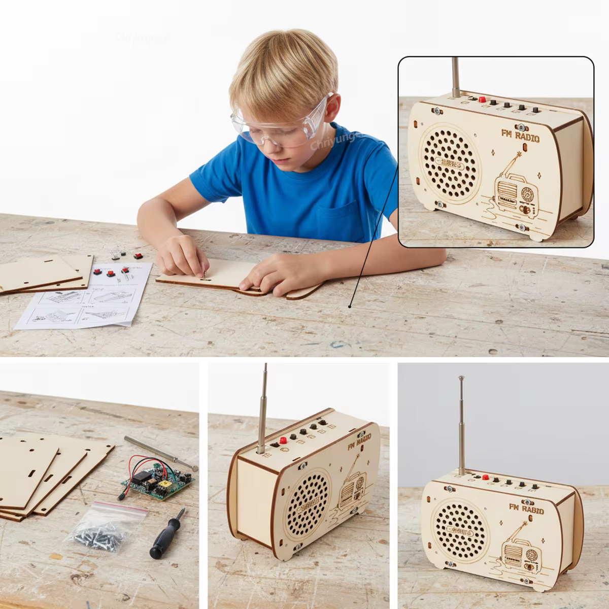DIY Wooden Radio Kit