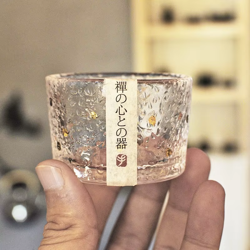 Gold Rim Glass Teacups