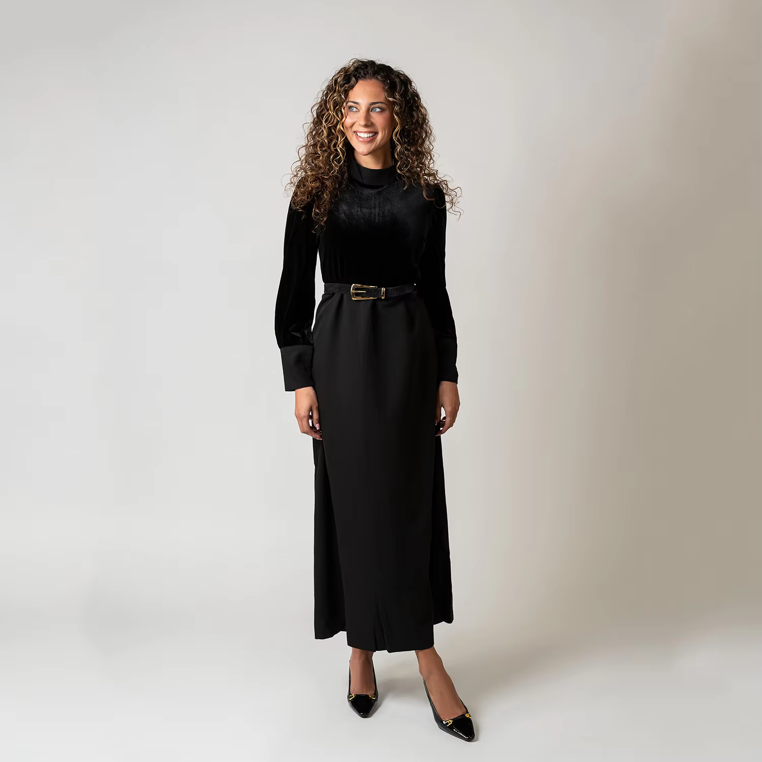 Velvet Patchwork Dress