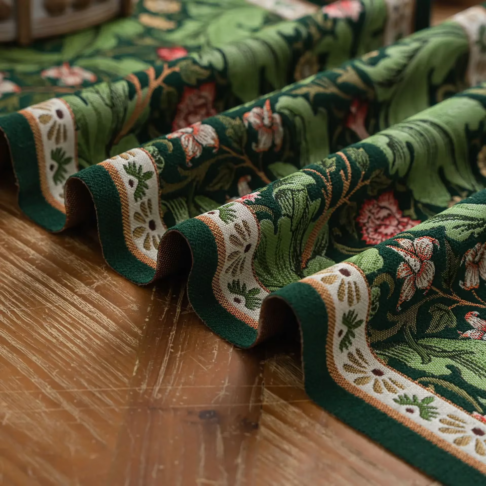 Floral Tassel Table Runner
