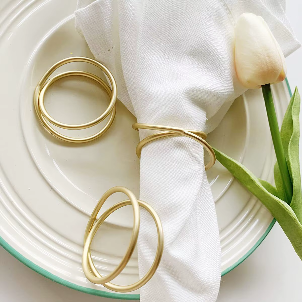 Gold Napkin Rings – Lilvelle Chanukah party finds