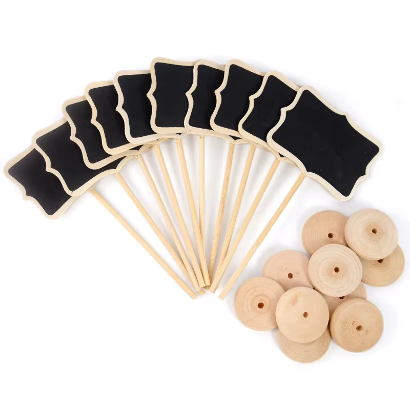 Wooden Chalkboard Food Labels