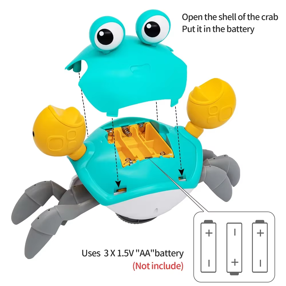 Crawling Crab Toy – Orange
