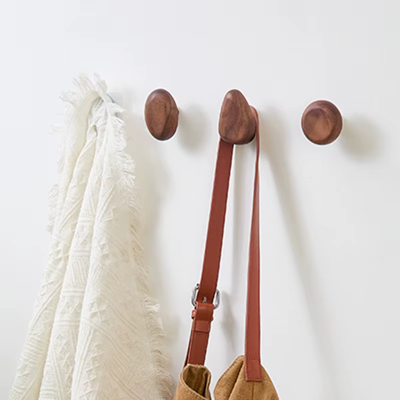 Scandi Solid Wood Wall Hooks