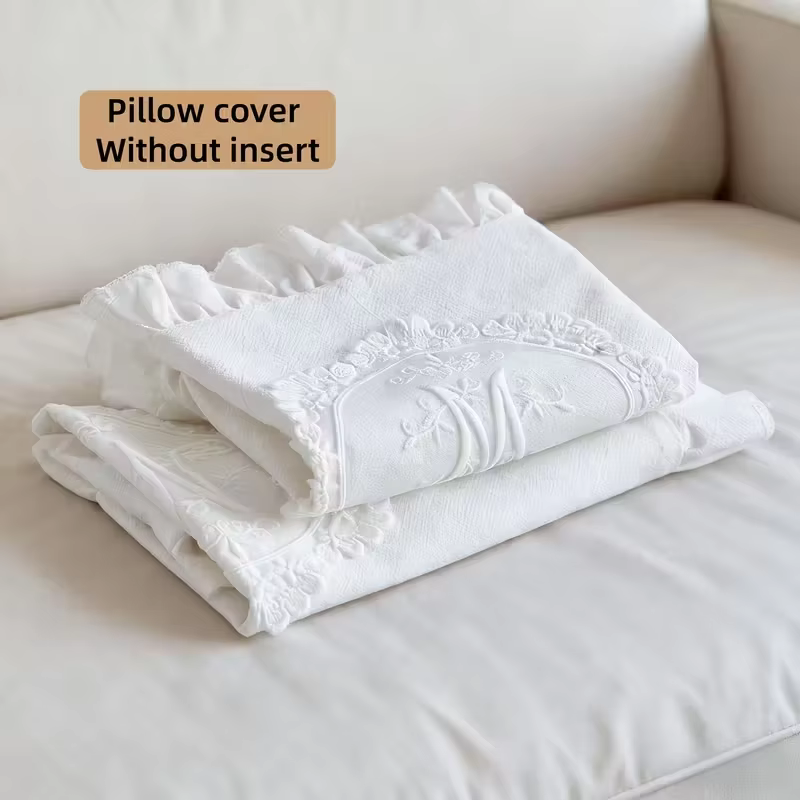 French Lace Frill Pillowcase